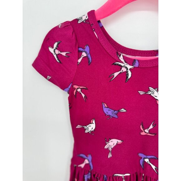 Dotdotsmile Girls Dress Size 12/24 Month Super Soft Bird Print NWT - Picture 2 of 4